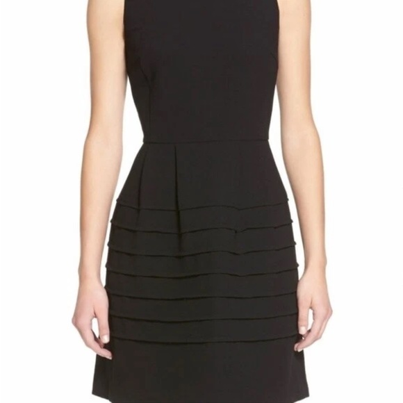 Madewell Black Crepe dress Midnight Sleeveless Cocktail - Picture 4 of 9